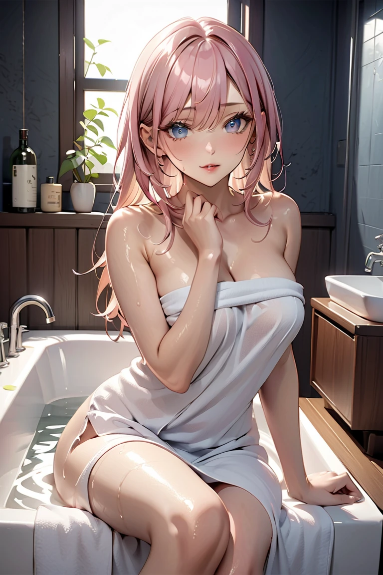 (masterpiece, highest quality:1.3)
Lightning FF13, 1 girl, alone, long hair, pink hair、Completely naked、All nude、hot spring、I take a shower、take a bath、turn your butt towards me