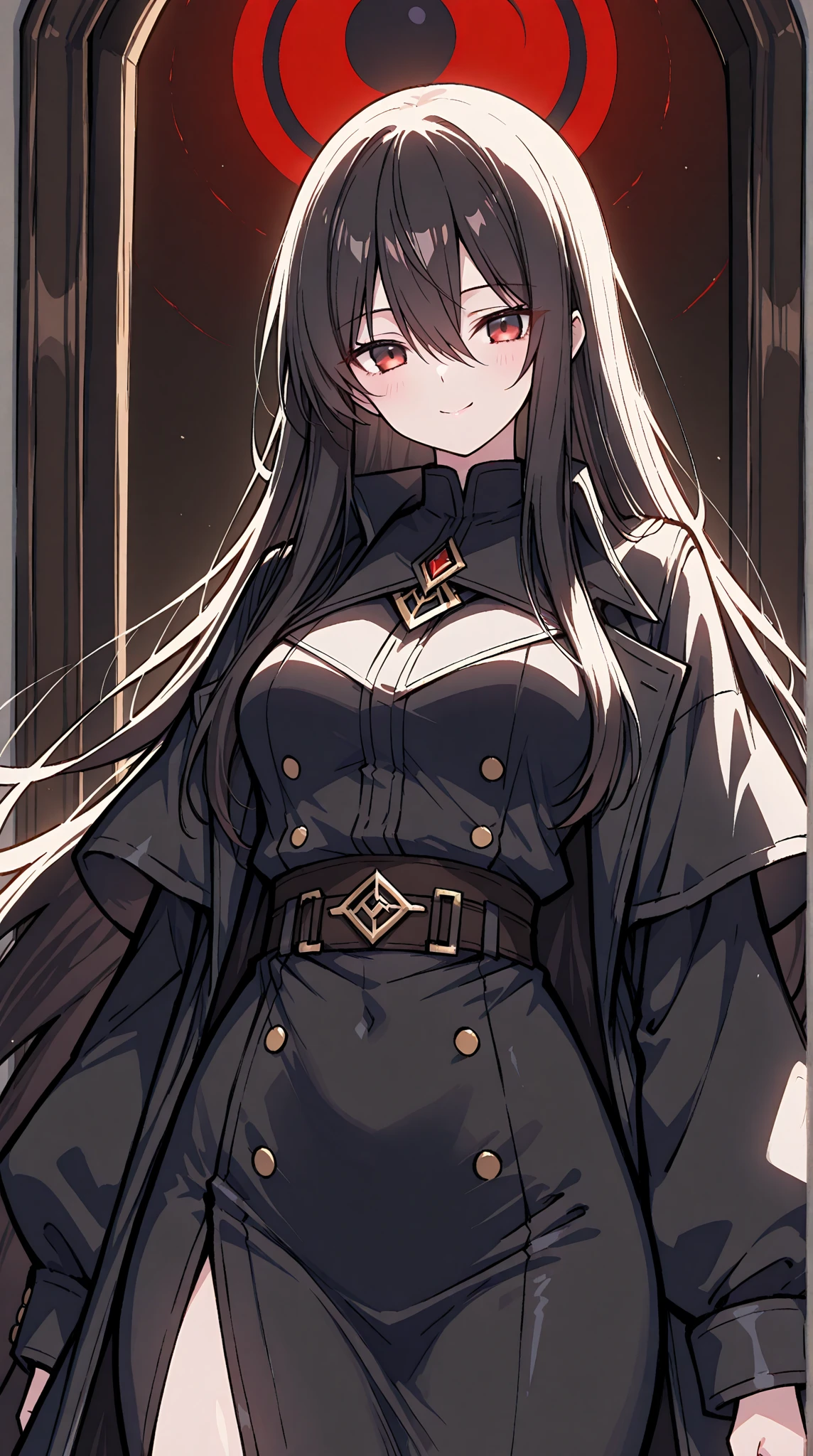 (masterpiece, best quality), 1girl, <lora:enju-nvwls-v1:1> saion-ji enju, black scarf, black dress, cleavage, bare shoulders, navel, detached sleeves, brown thighhighs, blazer, collared shirt, bowtie, plaid skirt
