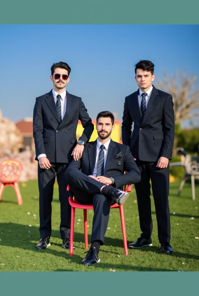 Real Human,Handsome guy in suit wheelchair,Both brothers are in wheelchairs,height is 180 cm,High paraplegia,Loss of sensation from the chest down,Life cannot take care of itself,Young and handsome,Slim figure,The older brother wears a striped suit,The younger brother wears a casual suit --auto