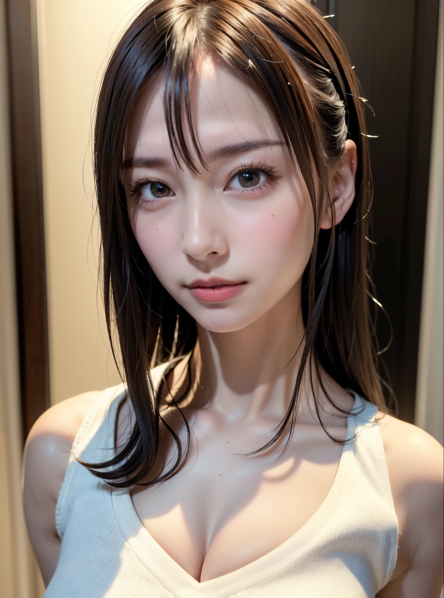 Dark Purple Lace T-Back Bra, (((とてもエレガントでbeautiful, Perfect detail, Very detailed))), whole body, The most detailed girl, Written boundary depth, 美しくdetailedなwhole body, Thin legs, 1 girl, 30 years old, Very short hair, Spiked Hair, Gray and silver hair, beautiful detailed hair, Perfect Face, Expressionless, beautiful, detailed, Deep Eyes, Open your mouth a little, Delicate arms and hands, Pale skin, Earrings, beautiful and gorgeous necklace, Colorful background, HD background, Blurred Background, とても繊細でbeautiful, masterpiece, (((Highest quality, とてもbeautiful8K CG壁紙))), (((Trendy hairstyles))), (Inside the room,Stylish interior,window),