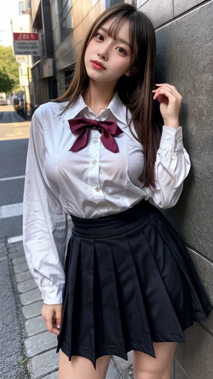 school uniform,(random place),(random porn poses:1.2),(random hairstyle),(big breasts:1.5),(movie-like scene,best image quality,(8k), surreal, 最high quality, high quality, High resolution, high qualityな質感, high detail, beautiful, be familiar with, Detailed CG, detailed texture, realistic expression, masterpiece, in front, dynamic, bold)