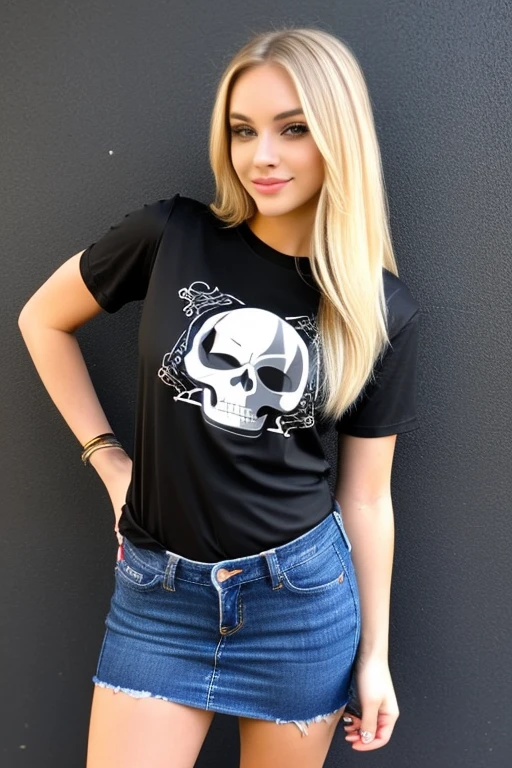 Pony with skull shirt