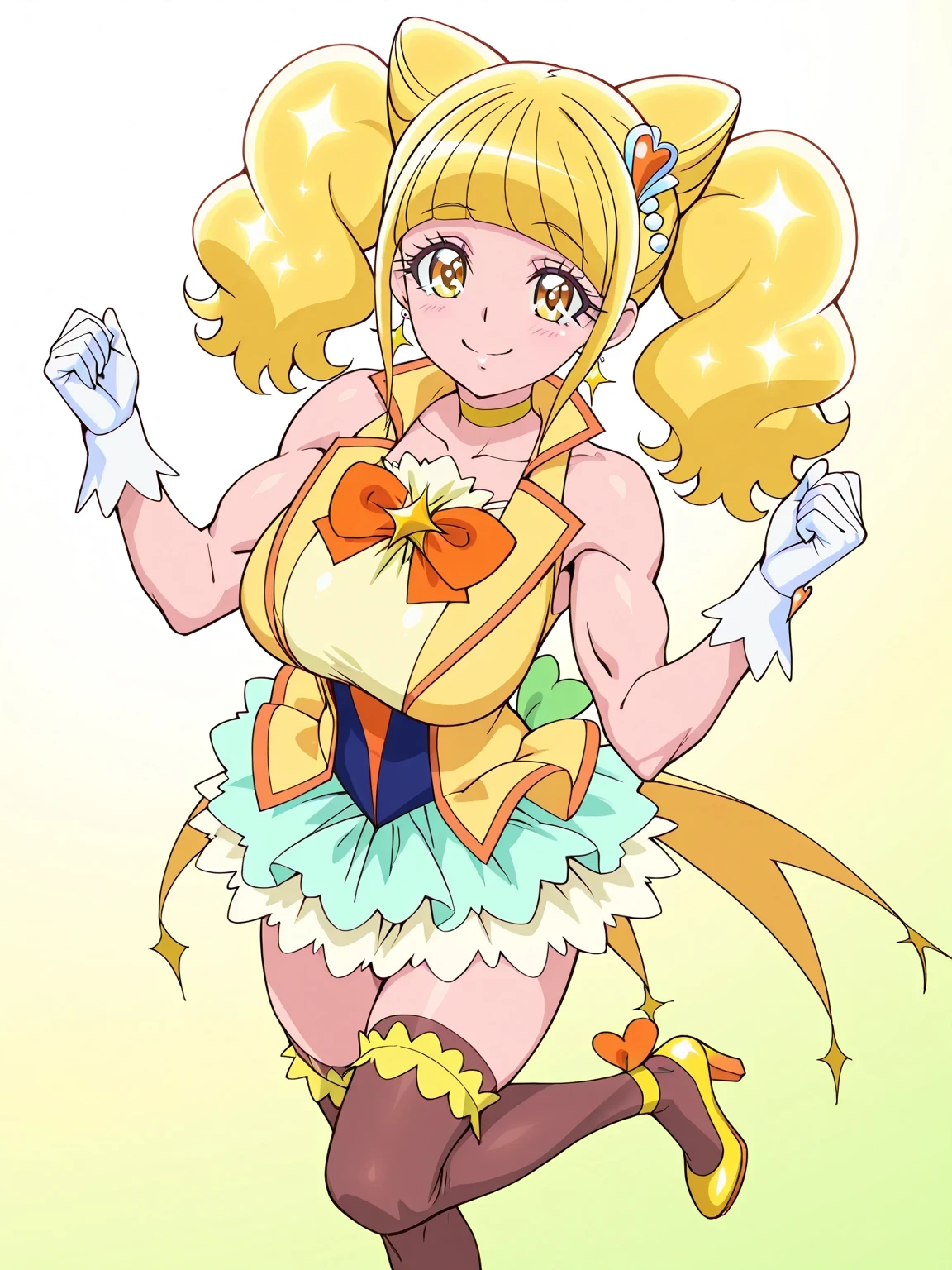 Sexy girls wearing (big diaper), ((bowsette)), busty, (big breasts), wide hips, ((latex)), stockings, fishnets, corsets, (hypnotized expression), ((hypnotic)), ((magical)), (blushing), ((embarrassed expression)), pleasure, ((orgasmic)), smiling, colorful, stage, stage lights, brick wall, (magic fog), ((mommydom)), ((bounce castle)), (inflatables)