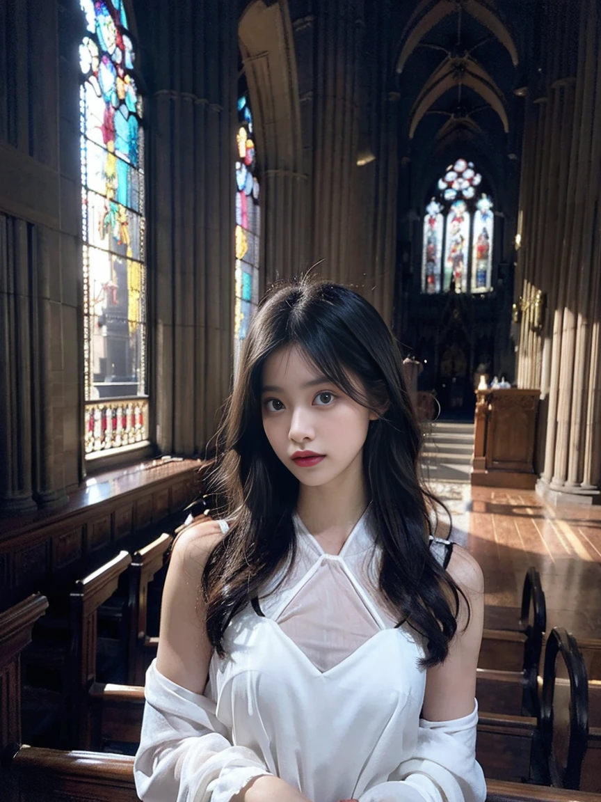 1girl, (art by Mark Steinmetz:1.2) , studio Oil painting, Cubo-futurism, surreal, intricate background, landscape of a [Angry:Varied:5] Rich ([Bhaktapur:The Pacific Ocean:5]:1.3) from inside of a Church, crowded lava pit with Tulip, at Sunrise, Overdetailed art, Energetic, Side lighting, Depth of field 100mm, Hypersaturated, geometric patterns, epic fantasy, photolab, Concept Art World, abstract