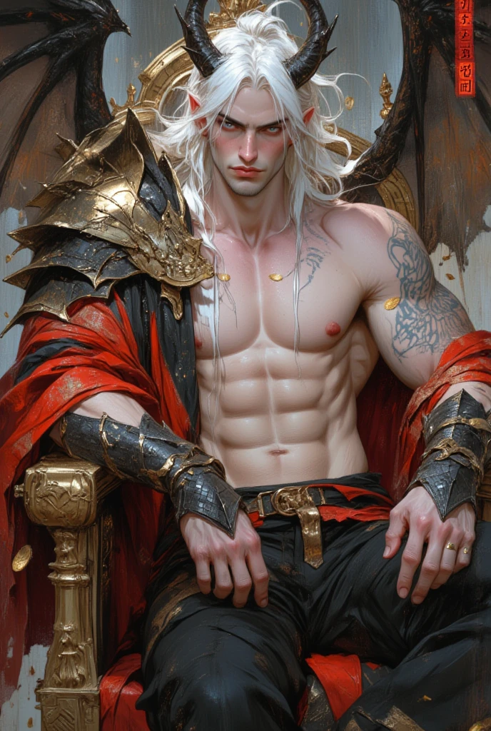 (megan fox:1.25), (muscular:1.5), (full body view:1.25), (masterpiece:1.1), (best quality:1.1), (ornate:1.1), (red and black armor:1.26), (horror:1.0), (esoteric:1.1), (solo:1.4), (dynamic angle:1.0), (cowboy shot:1.0), (woman:1.1),(very muscular bodybuilder girl:1.25), (huge upper body:1.25), (narrow hips:1.0), long hair, (gothic intricate vampiric armor:1.25), (gauntlets:1.0), (shoulder armor:1.1), ((tarot style frame:1.25)), (glowing red eyes:1.25), (huge muscular arms:1.5,), (10-pack abs:1.4), (lots of veins:1.25), thin legs, Realistic, Very detailed face and eyes, masterpiece, (beautiful girl face:1.25)