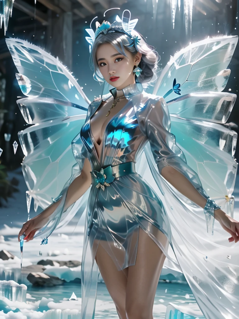 Augmented reality(midair)and holographic fashion。midairグラスを通じて見える仮想衣装や、Dress design changes with holographic projection。Floating accessories and decorations。