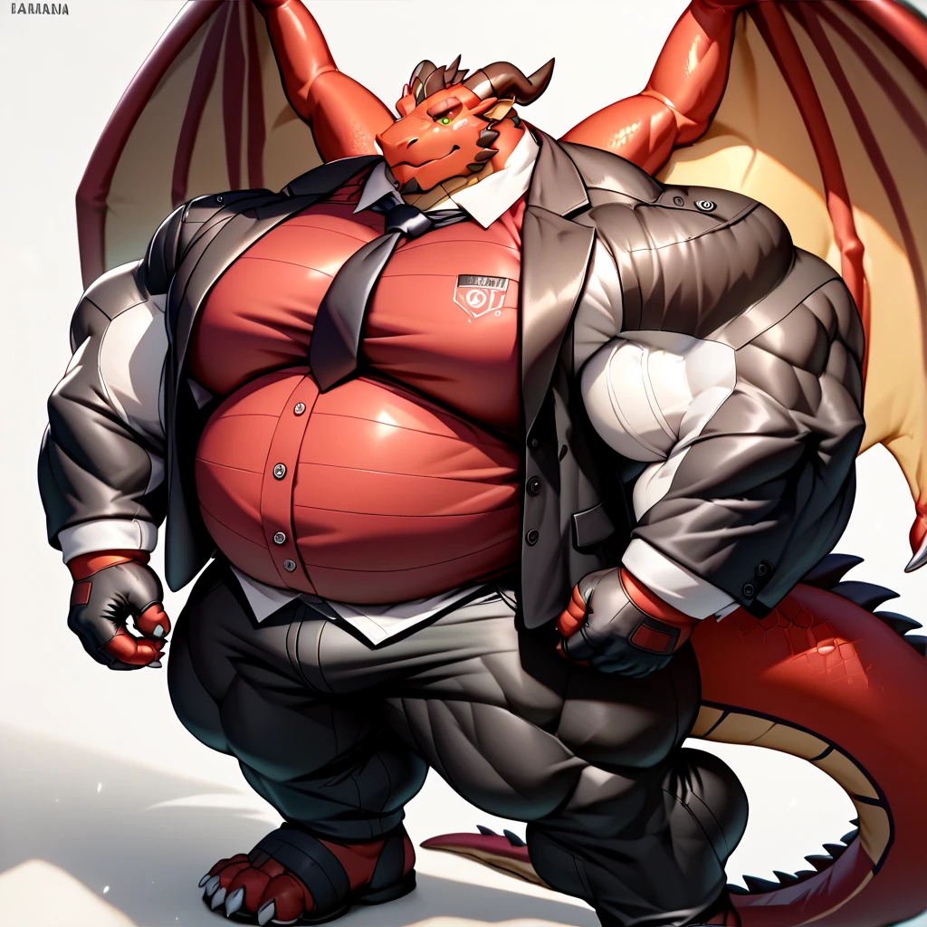 (by taran fiddler), (by darkgem:0.8), (by chunie:1), masterpiece, front view, detailed scales, portrait, serious, (looking at viewer), (mrmordaut), red dragon, (detailed pixar eyes:1.2), detailed eyes, male, anthro (tail), glasses, wings, standing, flexing, ((black underwear, nipples, big pecs, buff, big bulge)), (detailed classroom background), (day),