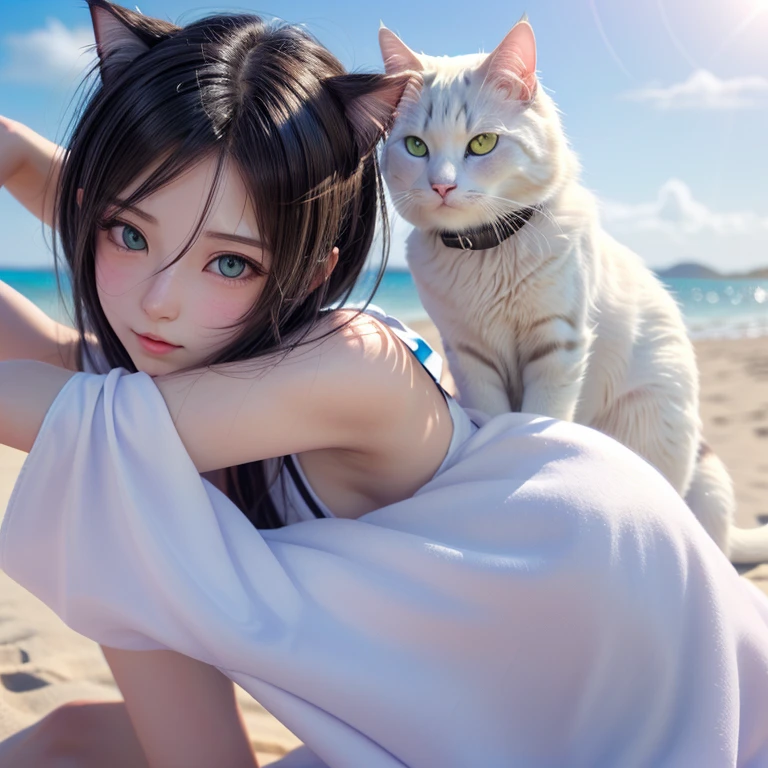 cat meme anime