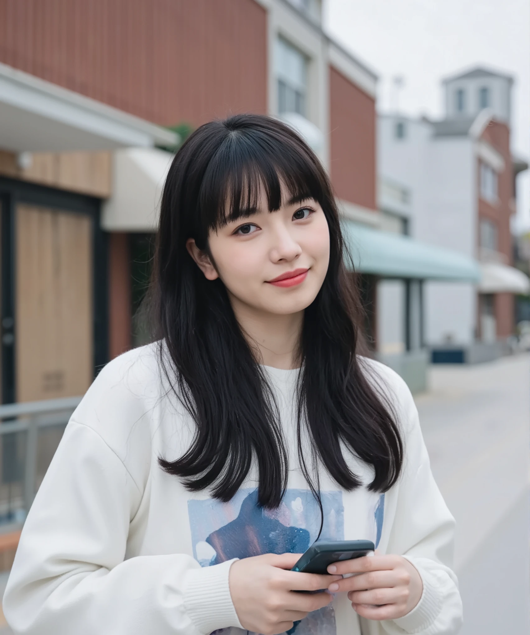 (mature adult woman wearing a leotard1By people),beautiful black hair,With bangs,(((ponytail))),((long hair)), realistic person images in dark waters,Realism,best quality,mastepeice,best quality,Max Video Quality,highest resolution,FINE DETAILS,Beautiful detailed face,black eyes,((realistic skin)),detailed background,( Exact Upper Body),(perfect upper body),(upper body),((Realismのある肌)),(smiles),((((super big )))),(((((I'm wearing a duffle coat))))),((((is wearing warm clothing)))),(((((I'm staring at me near the snowy downtown area))))),(((((that looks at me close to))))),(((((Snowy Outdoors))))),(((((Snowy City ))))),((((highlight your upper body and look at me up)))),(((walking))),(((((sweater))))),((((She wears jeans )))),((( dead trees))),