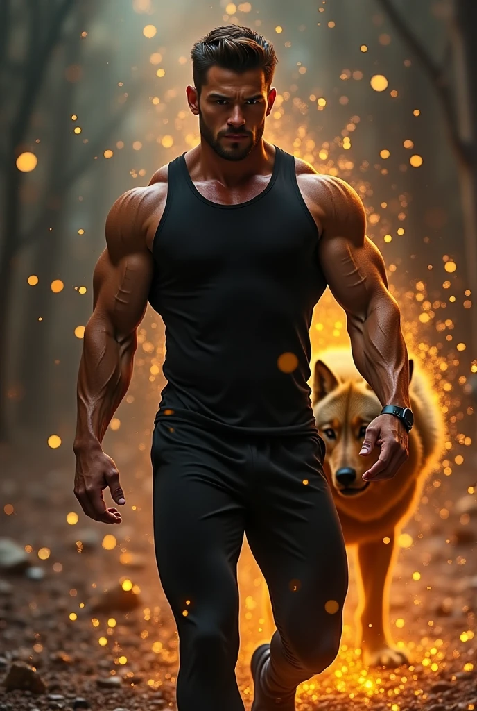 Musculine Man becoming a puppy