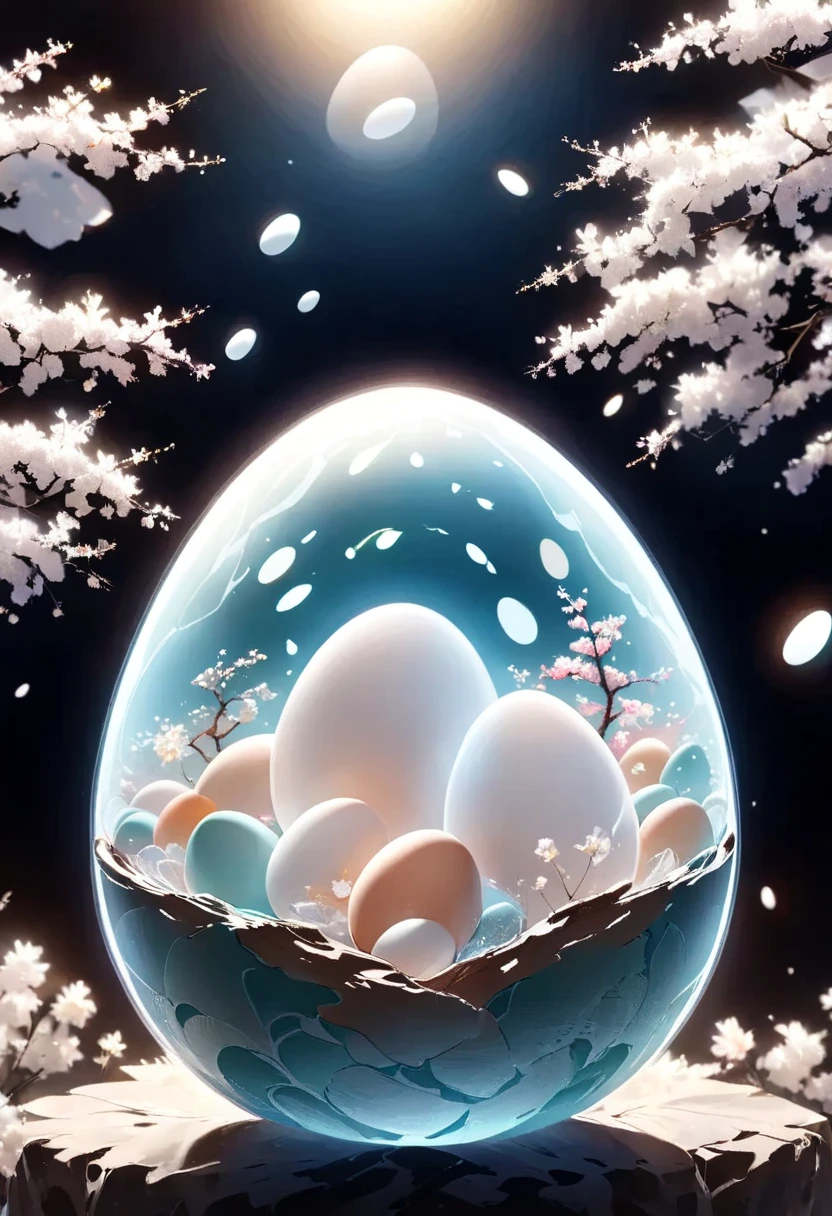 Clear egg 
