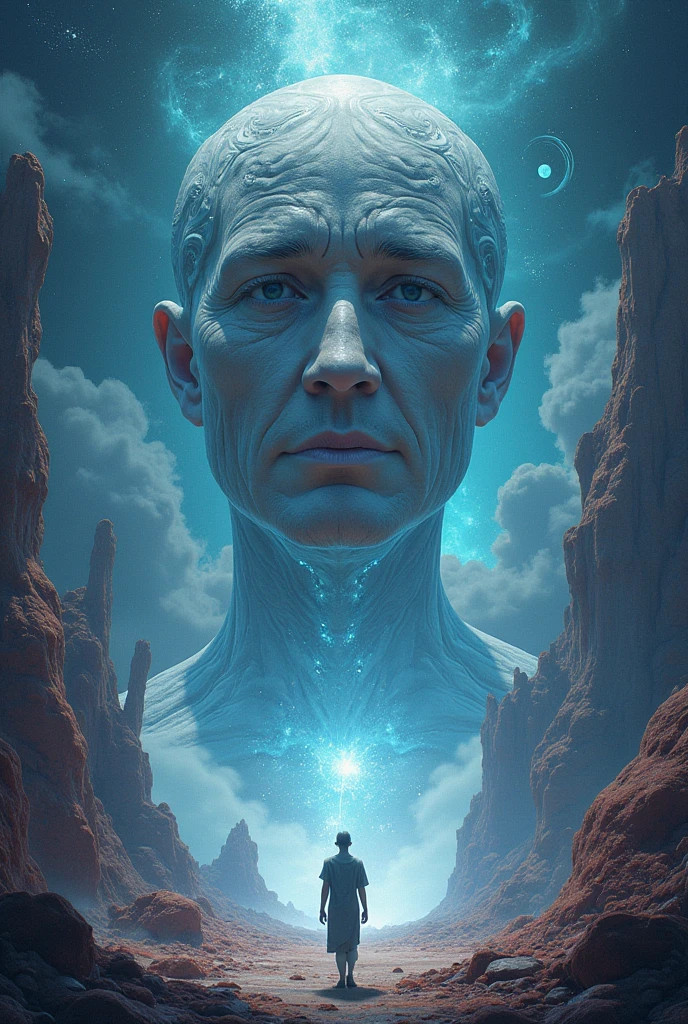 realistic, eerie, unsettling , a human made out of stars transformed into a godly humanoid astral being , detailed, atmospheric, nighttime, beautiful, breathtaking, LUT , horror, <lora:- SDXL_confused_perfection:.4>