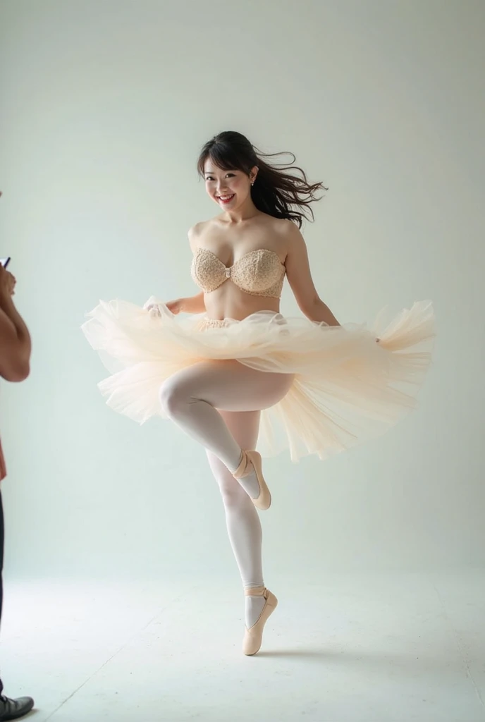 nipples out, skirt lift, nfsw, Medium Size Display, Medium Shot, Written boundary depth, Photograph the whole body:1.5, legs up, spread legs, spread pussy, (Folded:1.3),, masterpiece, Highest quality, Very detailed, CG, 8k wallpaper, Beautiful Face, Delicate eyes, Otome, alone, smile, Light blue dress, bouquet、High heels、Action pose、Taekwondo stance