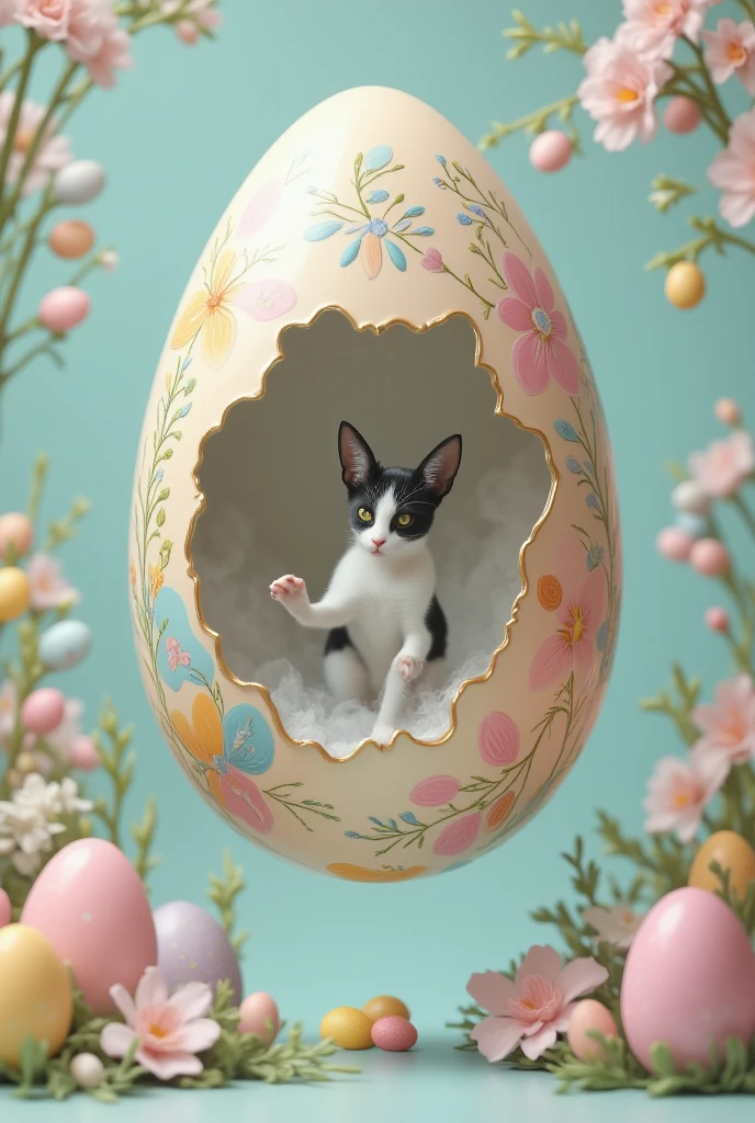 Jumping egg, Easter - SeaArt AI