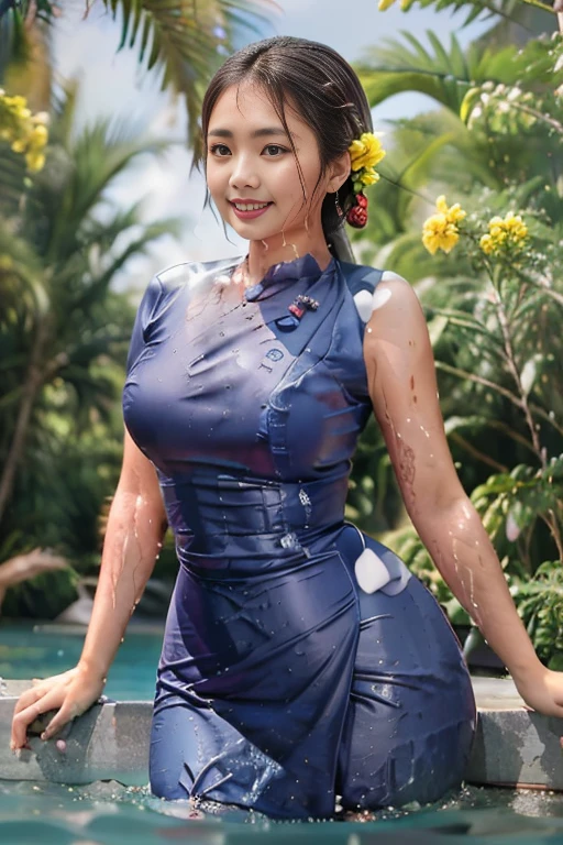 masterpiece of ExtremelyDetailed (ProfessionalPhoto of Stunning women:1.4) Looking at Sky, (((Downpour))), BraidHair with bun, (Joyful Expressions LifeLike Rendering), ((Extremely detailed beautiful face and eyes, ElaboratePupils with sparkling highlights)) BlushAhegao SmoothArmpit LiquidSoap WhiteBubbles (((WetHair))) BREAK (Acutance:0.85), PUNIPUNI (((Setsuko Hara))), Beltbra with \fundoshi\, (Torrential Rain:1.4) (SparklingDrops:1.28) {Overflowing HUGE Underboob|Overflowing WaterDrops|Overflowing water}((({WetSkin|WetFace|WetHair}:1.37))), (SFW), HiddenHands, MotionBlur (BokeH:1.4), (no extra limbs), (no extra eyebrow), {Mystical Sight | ((Dazzling RainbowColor reflections and particles)) | ((Sky Looking Posing FullBody))|(((facing Back Assfocus)))}, FlowerHairpin, Full of flowers, Overflowing Flowers , (((Glowing body:1.37)))