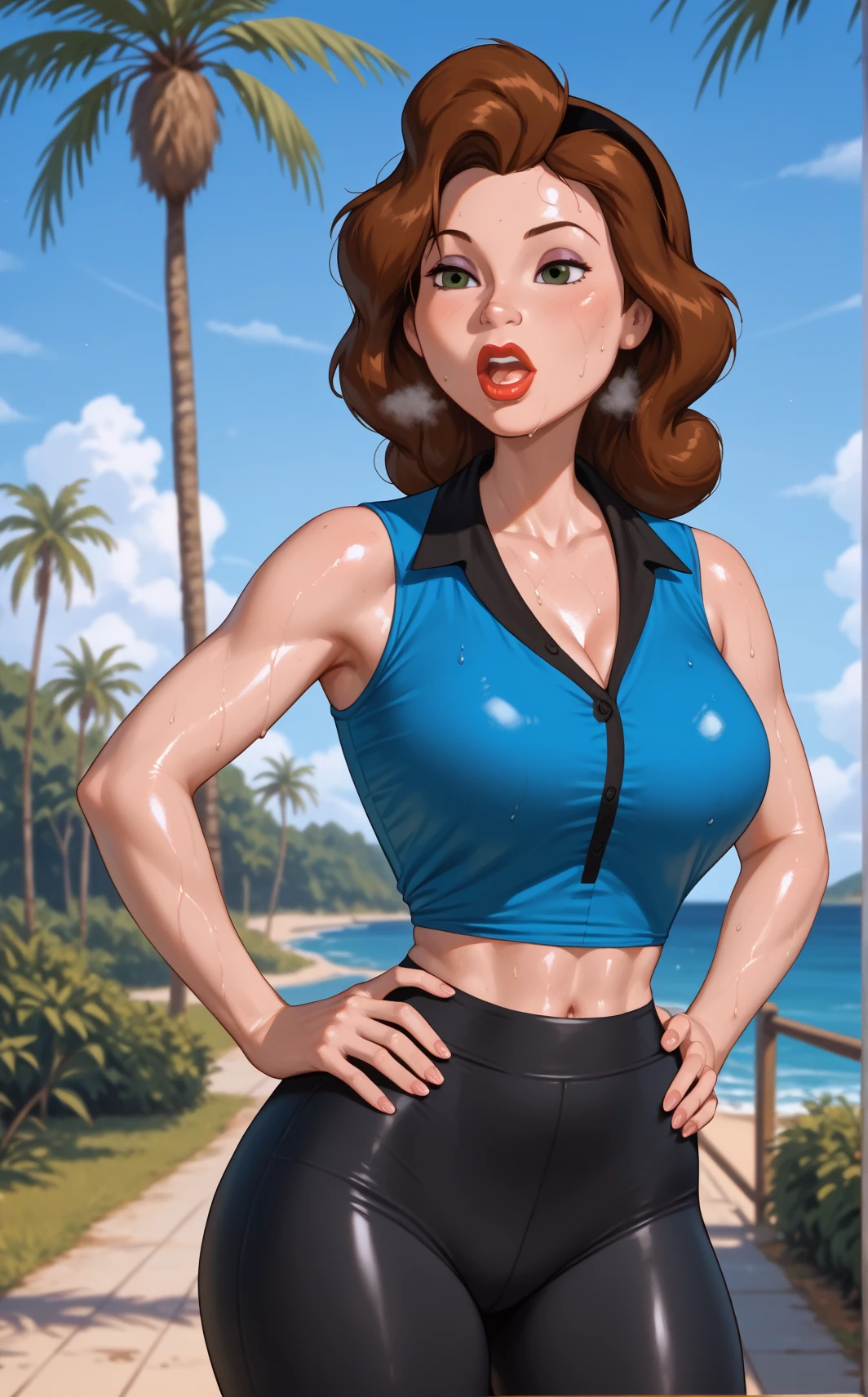 (Salma Hayek) as (Velma Dinkley:1.4 from Scooby Doo)
, ((large breasts), (stylish bob haircut), cleavage orange (turtleneck) braless, (micro-skirt), pantyhose)1.2
, serious face, dramatic, posing for movie promotion, front view
, (high detailed skin:1.2)(realistic pupils, realistic iris:1), 8k uhd
, (vhs effect, (poster:1.6), nostalgia, movie poster effect, (skin texture), intricately detailed, fine details, hyperdetailed, raytracing, subsurface scattering, diffused soft lighting, shallow depth of field, by (Herb Ritts)), ((Scooby Doo) in background), (full body length)1.4