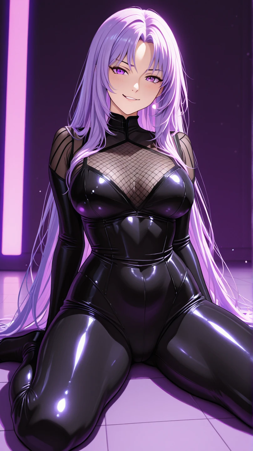 ((extreme detail)),(ultra-detailed), extremely detailed CG unity 8k wallpaper, best quality, <lora:Stocking-PSG:0.7>anarchy stocking, black latex bodysuit, black choker, motorcycle, looking at viewer, street, light rays, night, adjusting hair,  open mouth,