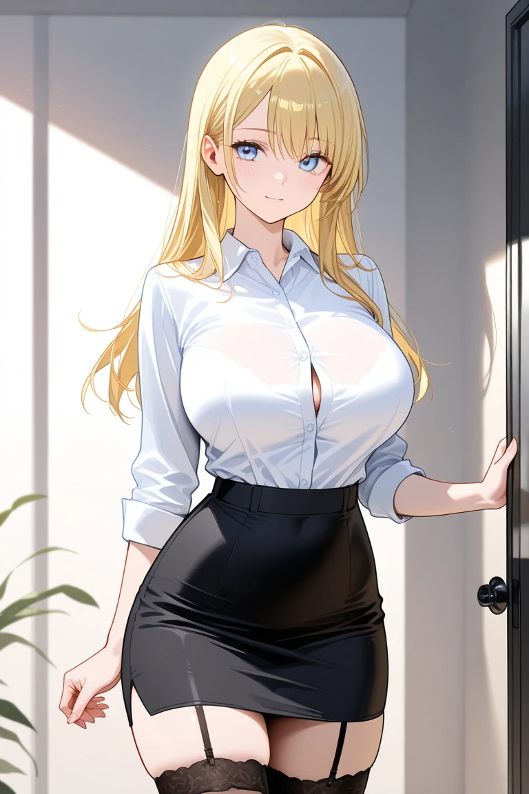 (tmasterpiece,A high resolution,best qualtiy:1.2),8K,highly detailed,复杂,rich colourful,vibrant image,Clear focus,cinematic ligh) blond hairbl,long whitr hair,Green eyes,body builder (Wear black business attire,black_Collared shirt cropped jacket,tiese,tiese,Black frilled skirt,a garter belt,Leather belt) (Large, Perfect round breasts,Hourglass body,Big breasts Thin waist,Very thin waist, photograph realistic,(hyper realisitc:1)big breasts beautiful, tmasterpiece,Best quality at best,extremelydetailedface,s the perfect face,beauitful face,Perfect lighting,Detailed eye makeup,Details of the face,Nice detail eyes,pretty hand,perfect hand,glowing light eyes(realistic pupil,Realistic iris:1)Heavy eye makeup,(empty Casino)(Posing dynamically)Panties, underwear, Suspenders