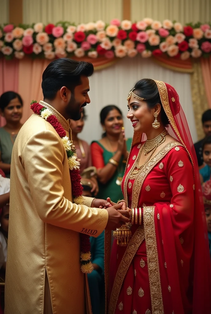 marriage ceremony of hindu bride with muslim groom 