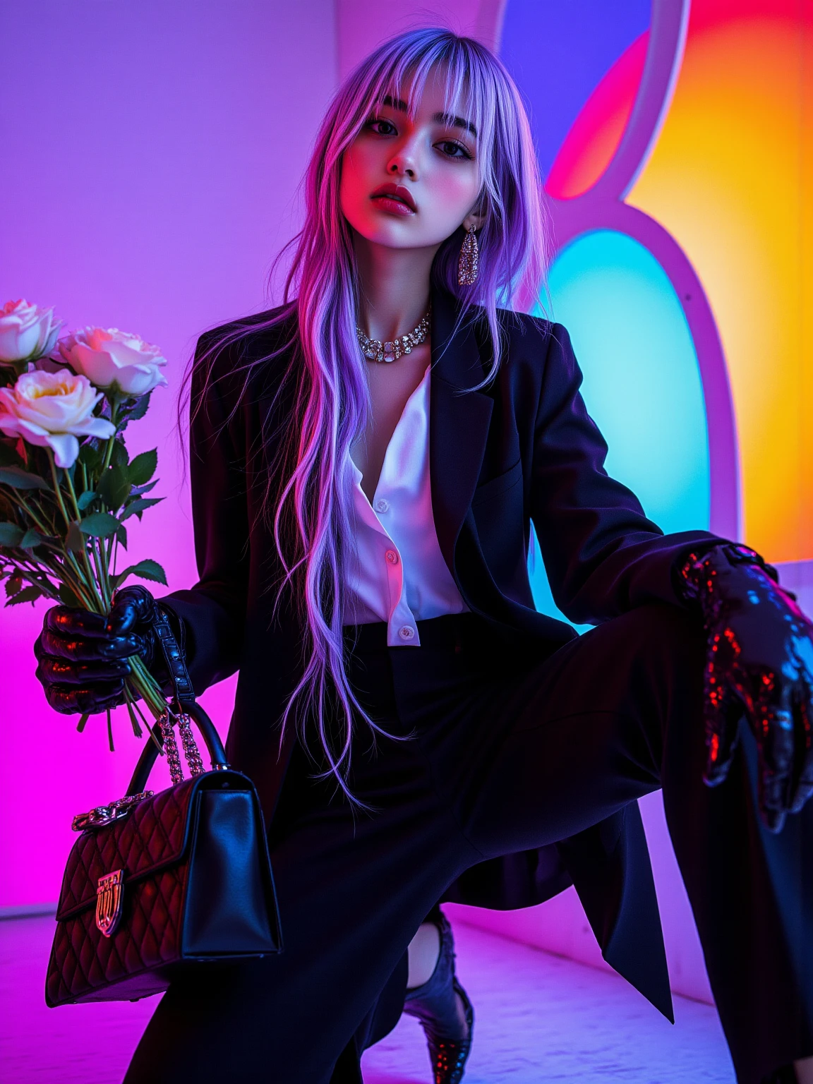 8k, Masterpiece, drops,. Realistic picture , Young woman, Elegance ...