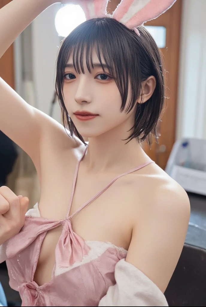 (4k quality:1.3),(Highest quality:1.3),(Whitening:1.4),(Baby Face,girl:1.3),(The ultimate beauty:1.5),rich,Upper Body,smile,(naked体,jewelry:1.3),(naked:1.5),Overflowing breasts,(jewelry),Captivate a man,Small breasts,(Super Celebrities:1.5),(Supermodel:1.4),(Whitening:1.2),(Tight waist:1.4),(Night viewの良いホテル:1.1),(luxury:1.2),(Arisa Hanyu:1.5),(anorexia:1.4),(Night view:1.3),(Face close-up),Catchlight,(child'Face:1.6),(smile:1.1),(Light blue hair:1.3),(Half Up Hair:1.3),(Bright Blue Eyes:1.4),(2D cuteness:1.5),(Cute Makeup),Beautiful fingertips,(sexy and cute:1.6),(Luxury:1.6),(White Gal:1.6),(Translucent white skin:1.4),(albino:1.5),(Light hits the subject:1.3)