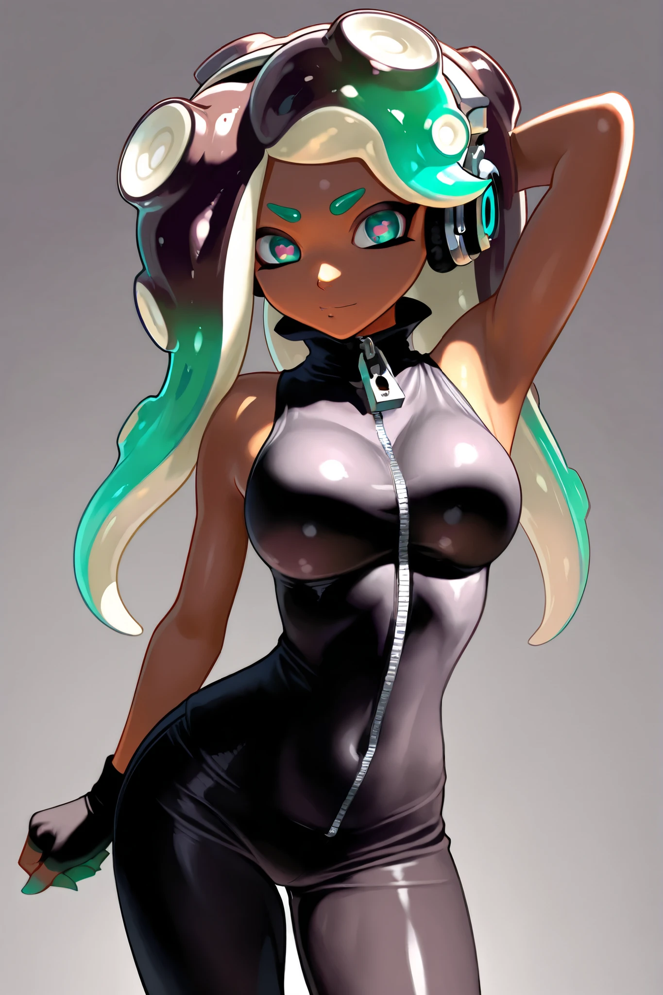 score_9, score_8_up, score_7_up, score_6_up, score_5_up, score_4_up,
BREAK
(masterpiece: 1.0), best quality, perfect anatomy, perfect composition, perfection, 8k resolution, absurdres, very aesthetic, professional artwork, absolutely beautiful,
BREAK
Elegant, graceful, amazing anatomy, perfect form, perfect face, perfect hands, correct anatomy, high res, by nekopuchi, (by cutesexyrobutts: 0.4) absolutely breathtaking, thick lines,
BREAK
1girl, marina (splatoon), sexy pose, simple background. sexy,