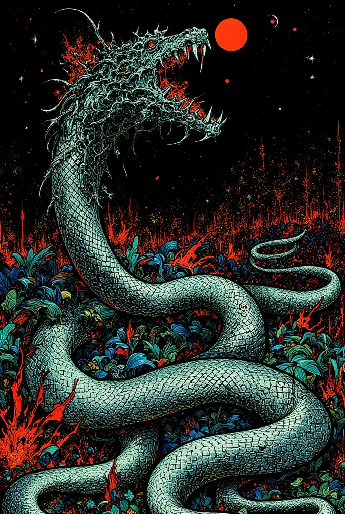 An alien tentacle creature with tentacles branching out from a central body with a single large eye