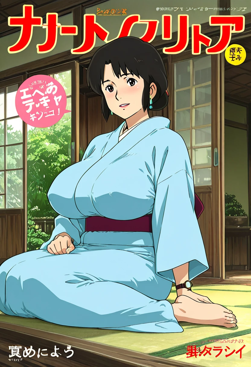 Akane tendo, ojos detallados, cuerpo completo, lindo, sexyrobutts, Japanese Ghost Costume, fantama flotando, noche luna llena, Cleavage Bulge