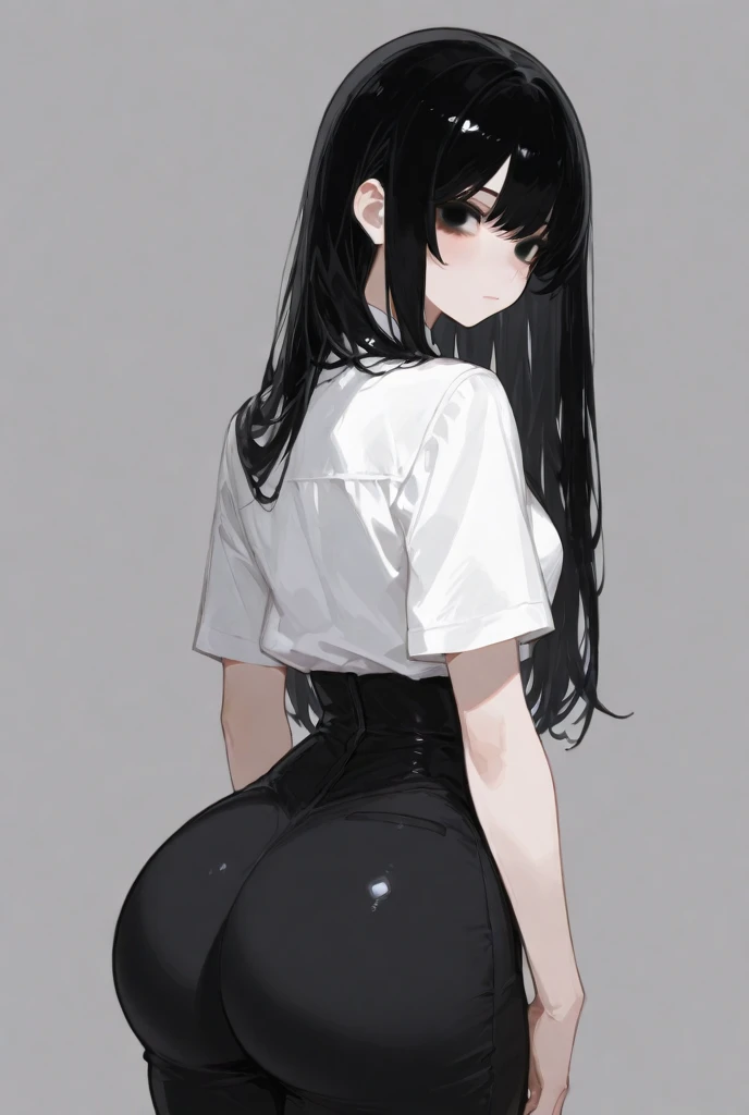 Girl with long hair, with short shirt, nothing but stockings and nothing else on top, sticking out tongue with drool, with stomach free of clothes and transparent clothing, sweating excessively, jumping on someone&#39;s penis, excitement, piernas más largas y gruesas, más gruesas mucho más gruesos, más sexy y hermosa, pechos más grandes y la ropa rota, piernas más gruesas y hermosas