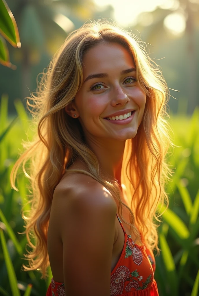 I want to see what I would look like with a different hair color like caramel blonde 