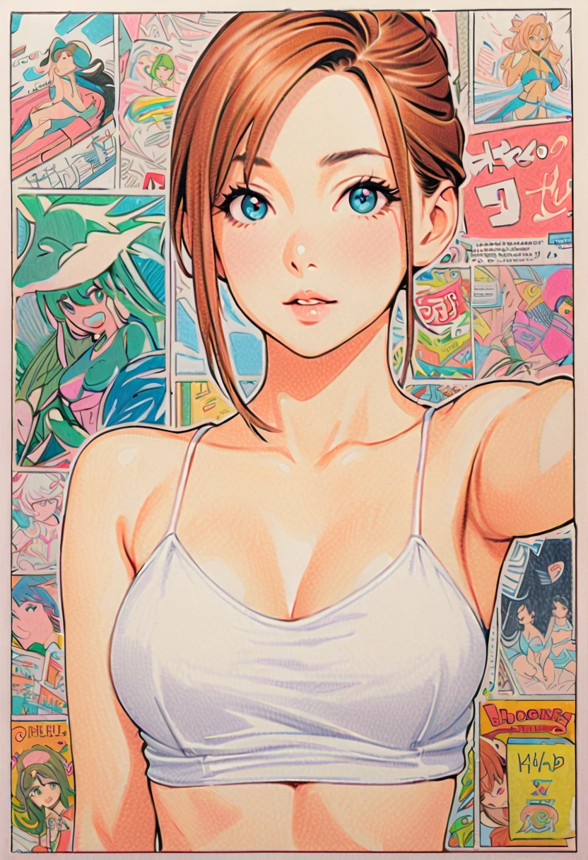(best quality, masterpiece, RAW photo,ultra-detailed:1.2), <lyco:GoodHands-beta2:1.0>,1girl,solo,looking at viewer,smile <lyco:fftstyle_v1.8:0.65>
breasts, breasts out, nipples,stomach,bare legs, bare shoulders, cleavage