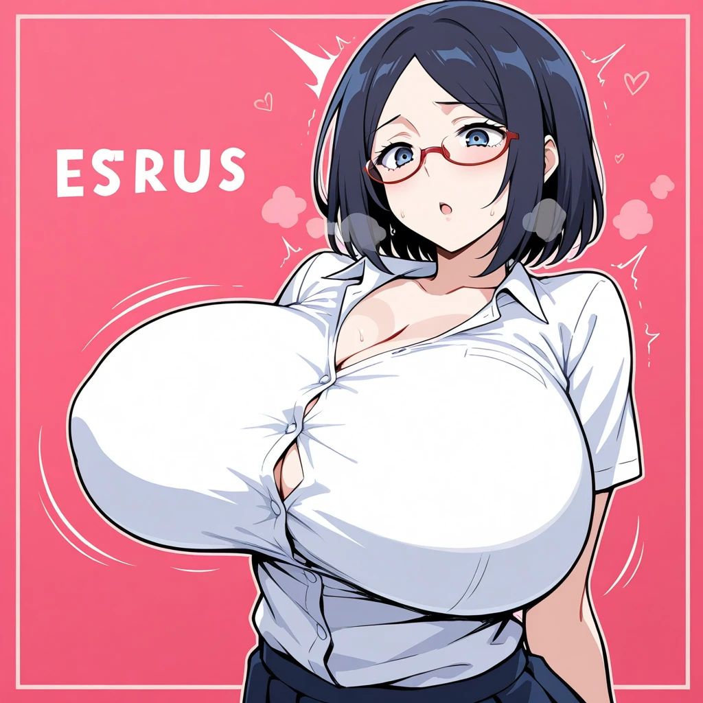 mixed_artwork style, 1 girl, standing alone, hands, beautiful woman, Asian, thick, Straight bangs, red ponytail hair, black skin, black lipstick, dark red crop top, black shorts, fitness body, realistic, textures, 8K, perfect hand, perfect anatomy, visible curves, Breasts
