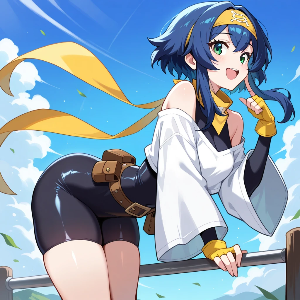 REN,DARK-SKINNED FEMALE, PURPLE EYES, PURPLE HAIR,SHORT HAIR,DARK SKIN, SMALL BREASTS,HAIR BETWEEN EYES, HAIR ORNAMENT, HAIRCLIP, RENDRESS,WHITE BIKINI, O-RING TOP, BLUE CAPELET, BLUE BELT, FINGERLESS GLOVES, ARM BANDAGES, NAVEL,ASYMMETRICAL LEGWEAR, SINGLE THIGHHIGH, VERTICAL STRIPED THIGHHIGHS, THIGH STRAP, WHITE FOOTWEAR, Score_9, Score_8_up, Score_7_up, Score_6_up, Score_5_up, Score_4_up, BREAK,1girl in full growth, best quality, masterpiece, ultra-detailed, high quality,good quality,1 girl,(master piece,high resolution, ultra detailed,8K,16K),look at viewer, cameltoe, from below, in night, on the roof, shy, masturbation