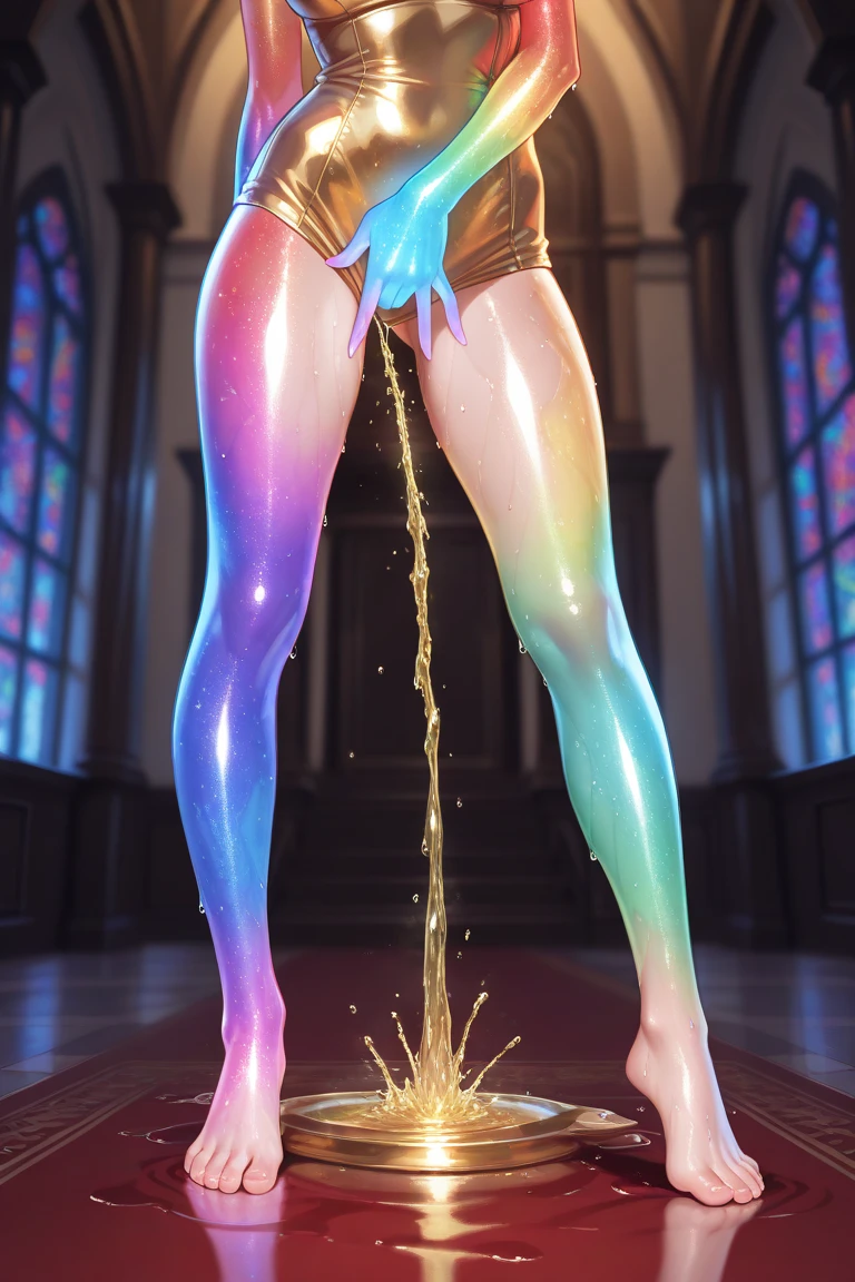 (masterpiece, best quality:1.2), 1 woman, alone,standing_split, , (((show armpits))), (((body wet with semen))), , ((breast exposure)), (((Desperate look))), (((Hypnotic eyes))),upper body naked, (((large and erect nipples))),. ((looking at viewer)),(Very slender waist), (((I'm having an orgasm))),
(Yuuki Mikan), (ponytail hair), (((Tight pink latex miniskirt))),(((Lift one leg and show me your pussy))), (((Wide open pussy))), ((latex thigh high socks)), Glowing skin that shines like latex, (((peeing))), (((Semen all over the body))), Steam is coming out of my body...., (((Bukkake))), (((All bodies are visible on screen...))), (small body), (((wear high heels))), ((zenith)), (High heels covered in semen), (Hold your ankle with your hand)
