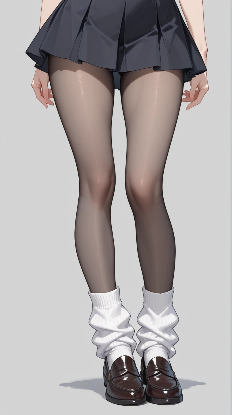 White socks long legs plump