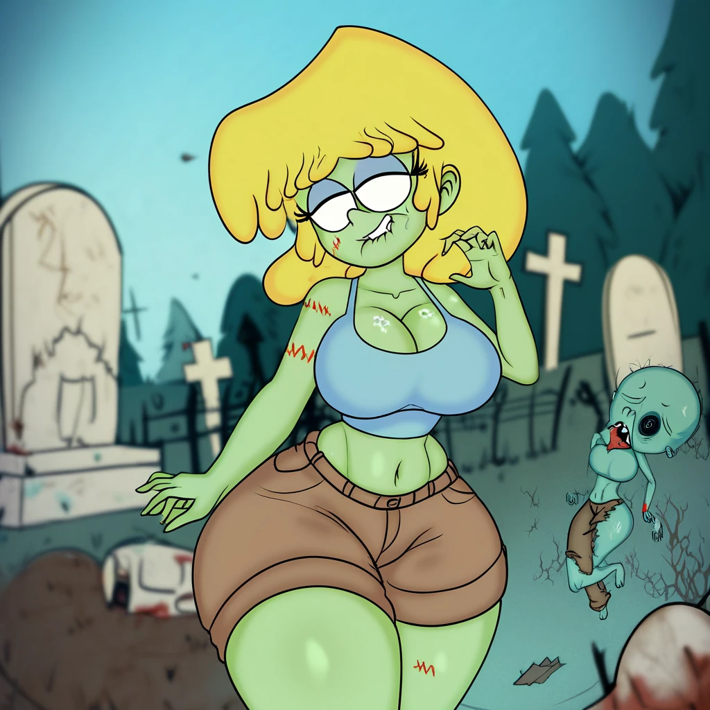 An 18 year old human girl, BREAK (completely nude:1.2), (naked:1.2), Wearing white ankle socks only, running away from a group of zombies. trying to cover up. Zombies behind her, running away, running away from a group of zombies, zombies apocalypse, full body view, front shot, full body in scene, (Masterpiece)), (Super detailed), Top quality, High quality, High resolution, (Complete anatomy), (masterpiece:1.2), (best quality:1.2), (perfect anatomy), perfect five fingers, beautiful detailed short hair, looking at viewer, surprised, clear and detailed face (embarrassed, panicking, upturned eyes, full-face blush, open mouth, parted lips:1.3) An 18 year old human girl, BREAK (completely nude:1.2), (naked:1.2), Wearing white ankle socks only, running away from a group of zombies. trying to cover up. Zombies behind her, running away, running away from a group of zombies, zombies apocalypse