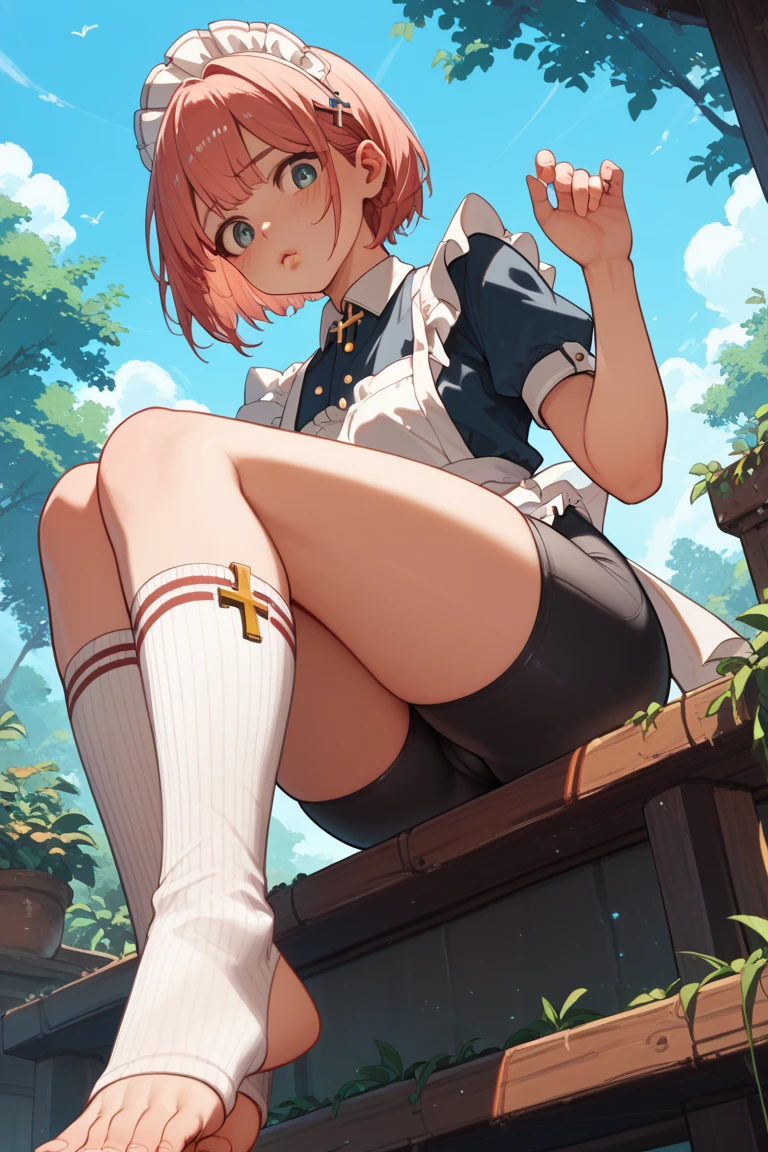 (masterpiece、highest quality、High resolution、realistic pictures、real looking skin:1.1)、
(brown short hair:1.5)
(A woman is squatting on her knees:1.5)、
(I put my elbows on my knees、Place your chin on your knees.:1.5)
(Please provide a photo taken from the front.:1.5)、
(exposed panties:1.5)、
(Navy long sleeve V neck knit:1.5)、
(Wine red flared mini skirt:1.5)、
(Beautiful black, Below-the-knee boots)、
(Shiny white satin panties:1.5)、
(provocative and grinning expression:1.5)
1 Japanese girl、alone、Full body Esbian、beautiful eyes、shining eyes、The location is the grassy area of the park..、NSFW