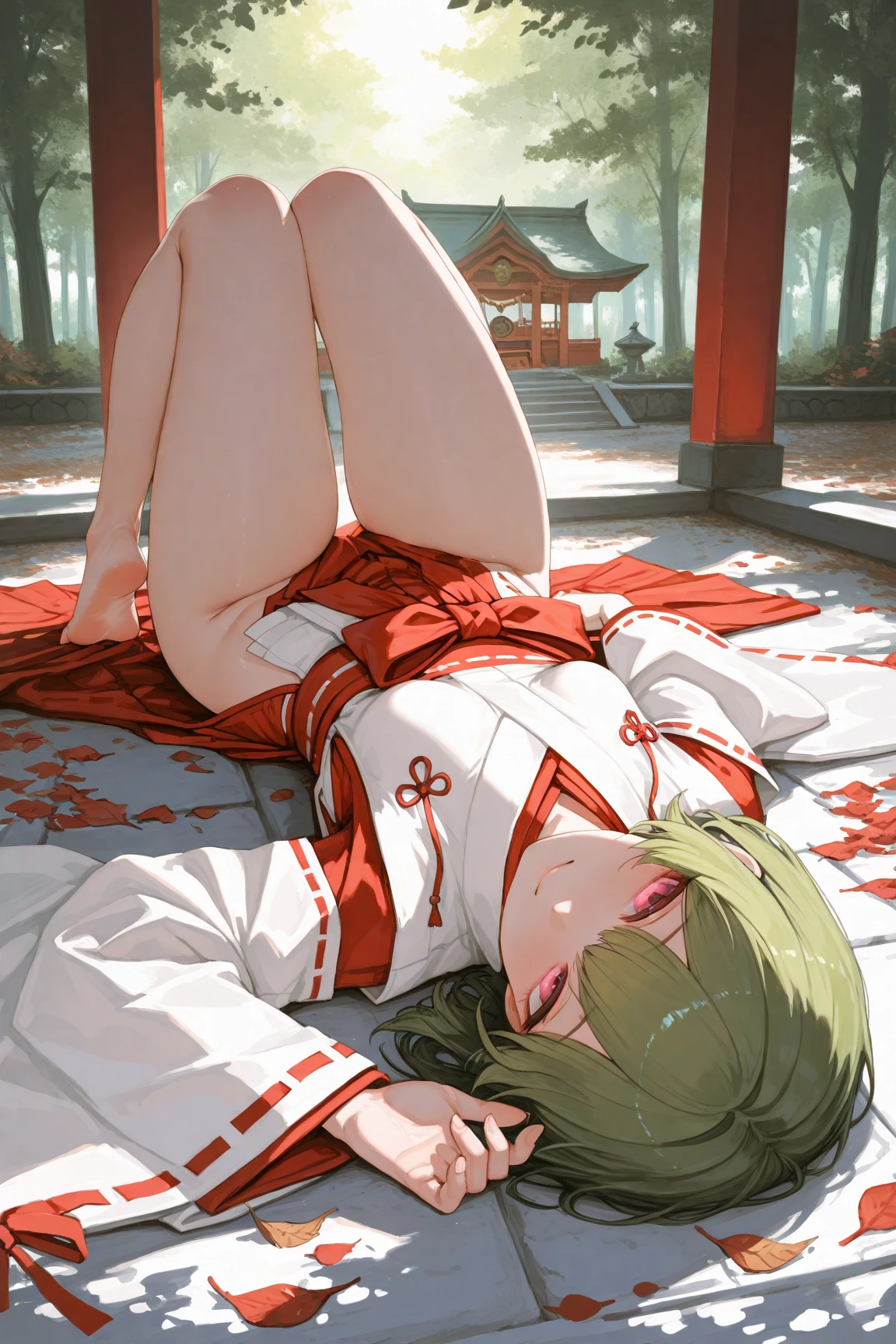(((((roll up bandage sideways on a chest tightly to cover the chest without gaps))))), (((bandage samweways))),, ((Japanese Gangster BOSS)), adult woman with the dignified presence, Killing Qi, wear nothing around shoulder, wear nothing around neck, wear the kimono, wear it below the waist, (I wind it up to control it, and to attach it), ((kimono come off)) ,wear the kimono multiple times, Bare shoulders and the clavicle, black and gold kimono, put on over jacket of kimono, (holding a japanese sword which shine in purple, The handle of the sword is black, and the blade is gray, long sword), eye fire, low angle, whole body, anime character, Glaring, off sholder, nappropriate smile, Excellent, black blue hair, can see both shoulder, long kimono hem, small face, big tattoo on the arm, background Japanese gate with circlr mark,muscular,drink sake,fullmoon in the sky, The kimono is spreading,ultra-detailed,super beautiful,Masterpiece,Killing Qi,Intimidation,zoom up, a person,Selfish person,in japanese veranda