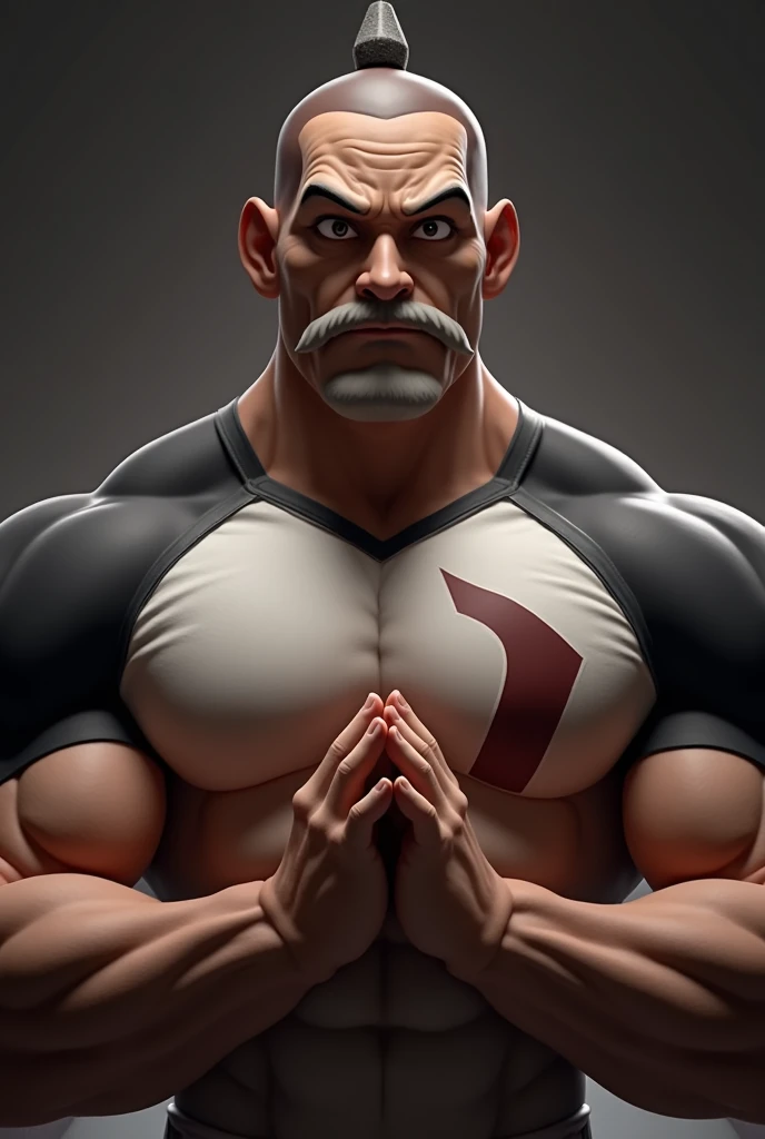 upper body, fingersmile, (finger to mouth:1.2), omniman2023, ink, muscular, moustache, white suit, red pants, red cape, gloves, grey, photorealistic, <lora:omniman2023:0.7> <lora:fingersmile_v1.6:0.9>