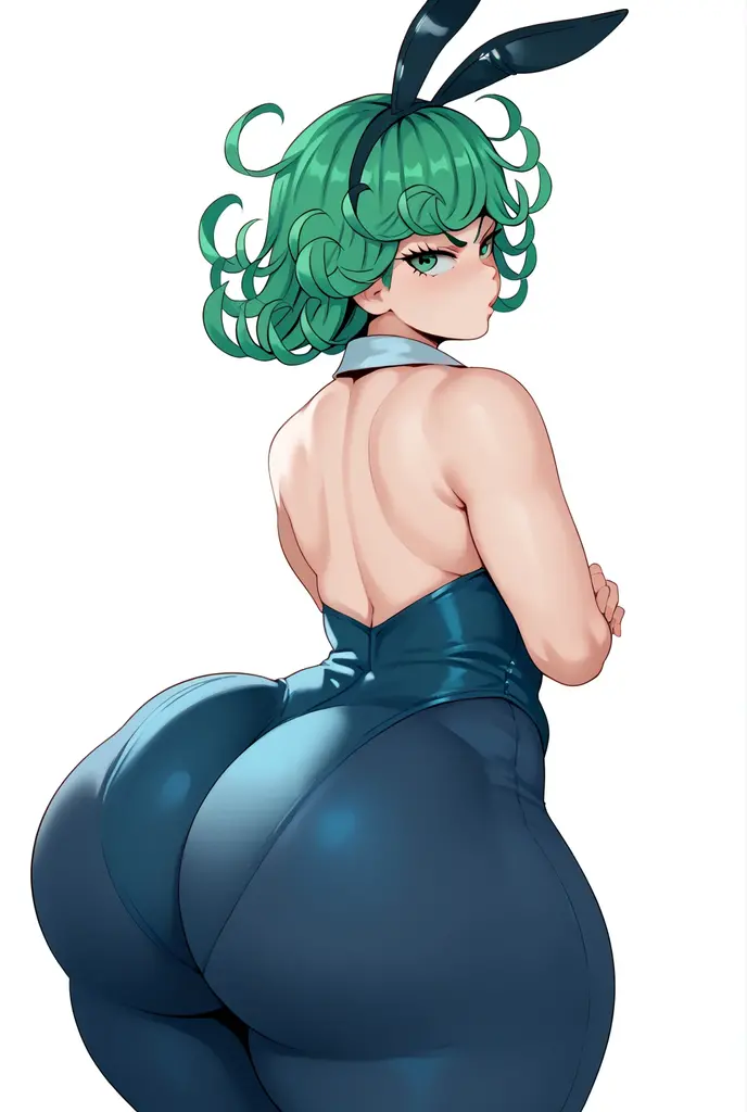 Code Geass, C.C, 1girl, (((bimbo))), short green hair, yellow eyes, ear rings, puffy lips, painted lips, thick lips, wide hips, thick thighs, small breast, huge ass, revealing cleavage, erotic, Smile face, bubble butt, camel toe, Breasts, white bikini, ass posing, high heels, looking back, squatting, ass spread, hand on ass, tongue out, eyes rolling, moaning, erotic expression, tatsumaki, one punch man tatsumaki