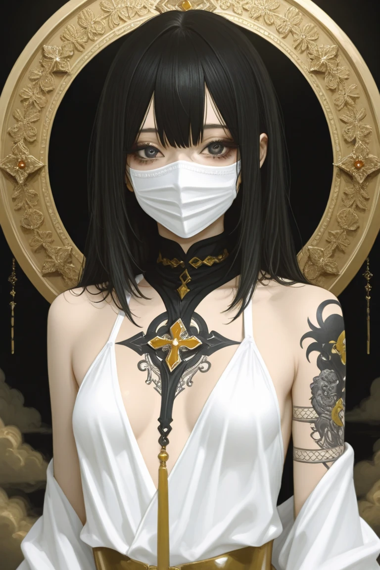 1girl,funny pose,({random} face expression),Halloween cosplay,mummy cosplay,pharaoh's outfit,cleopatra's outfit,(all body covered by bandages:1.35),colored eyes lenses,smiling,detailed body,detailed face,detailed eyes,detailed hands