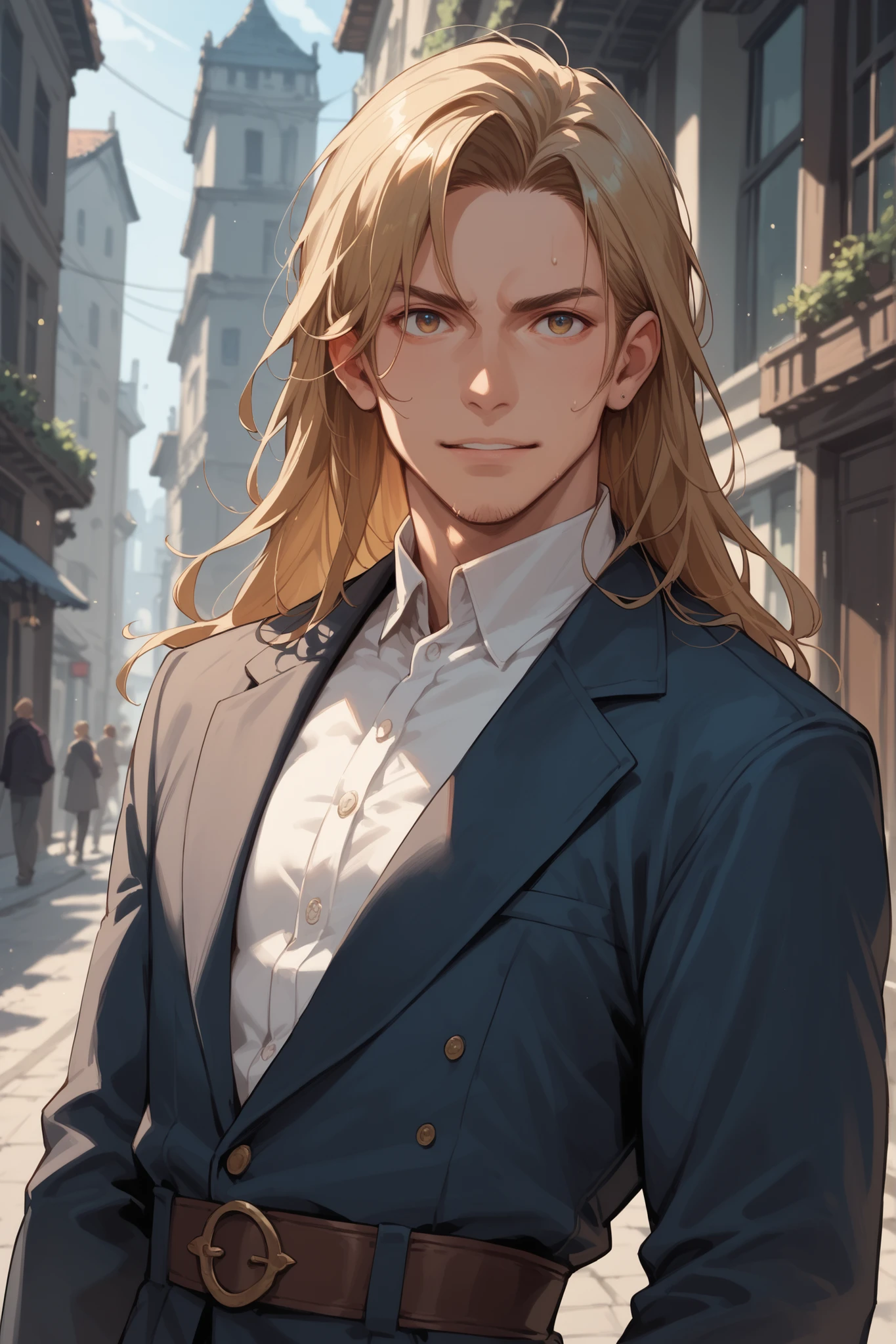 Long hair man