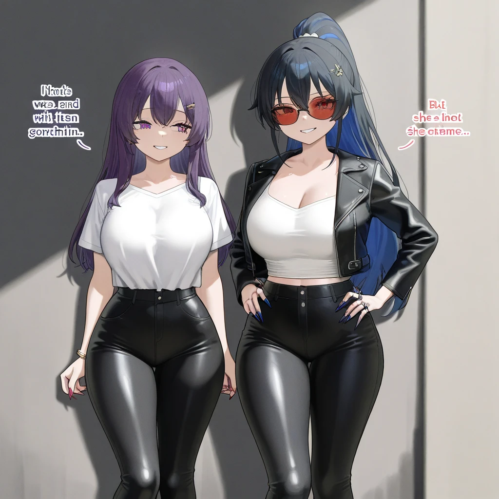 Kizi, By bangs, exposed bare shoulders, Black pantsuit, nedium breasts, Breasts squeezed together, greybackground, hair between eye,, long whitr hair, View viewer, trouser, parted lip, red eyes, The shirt, simplebackground, 无袖, sleeveless shirts, 独奏, high-necksweater, V 臂, whaite hair,(Shiny skin),(tmasterpiece:1.4),(best qualtiy:1.4),,,Facigirl,Redlip,Perfect abs,nabel,(:1.5),(Clear areola), , immensity, sweat leggs, full bodyesbian,grabbing the breasts,lesbian,In the alley,Light kisses,The two breasts collide together,Clothes are soaked,Pinch the nipple with your hands,clothes see-through