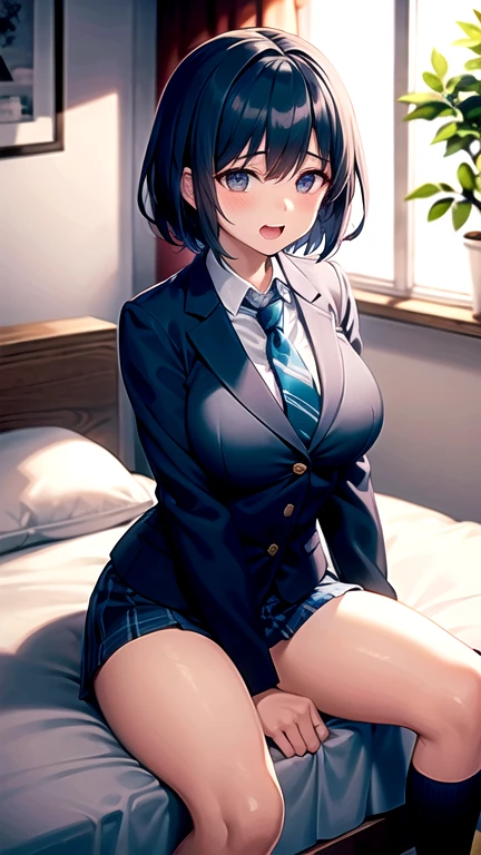 classroom,高校のclassroom,Girls in uniform,Sitting on the floor,Leg spread,Spreading legs,Looking forward,naked,Normal milk,Normal boobs,Nipples are visible,Black Hair,Short Hair,Blue Eyes,No clothes,Very embarrassed,Hold your mouth with your hand,Embarrassed face,Shy with open mouth,blush,Very embarrassed,Look Away,naked,Front viewStanding,Not looking at me,Looking away,Turn away,Thick thighs,Angle from below,Watch her from below