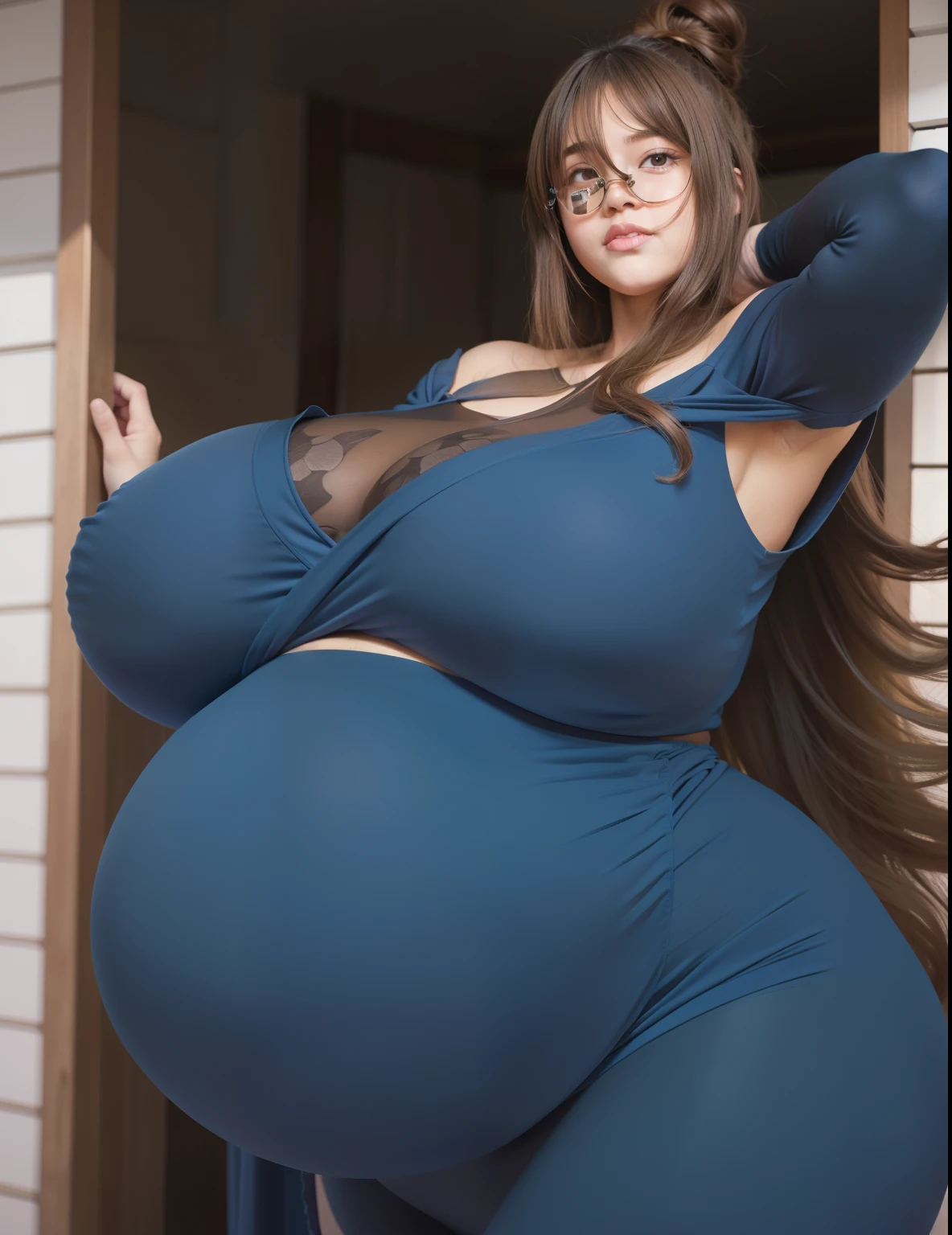 sexy bbw inserts huge man dick