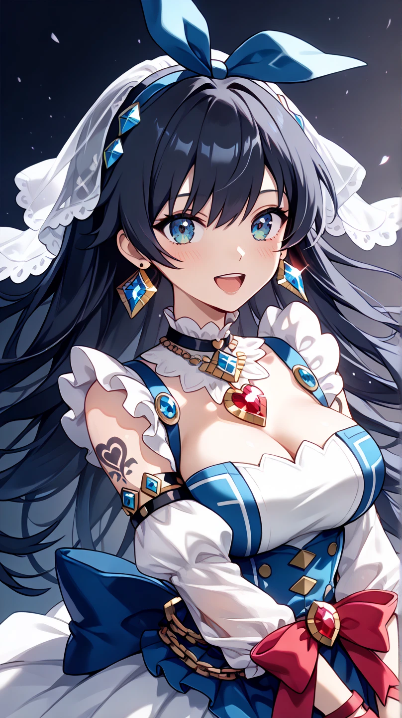 Anime characters (big) White apron and black hair, Azure Line Style, Fleet Series Style, Pixiv 3DCG, Ahegao, Kshat Garland, Anime Moe Art Style, From the Azure Root video game, Biomechanics Boobs, Highest ranking on Pixiv, Highest quality, 8k hd, Thigh Gap, Half naked