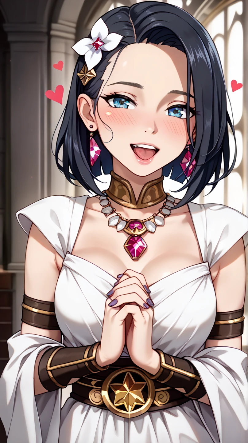 long black hair, straight hair, perfect body, sexy woman, brothel worker, purple eyes, mature, 25 years old, inside brothel, white elegant sexy night dress, wine glass and bottle on the back , fantasy prostitute, night, seductive, dark room lighting, medieval inn bedroom, lustful, kneeling, man pov, smelling penis , penis on nose, light clothing
