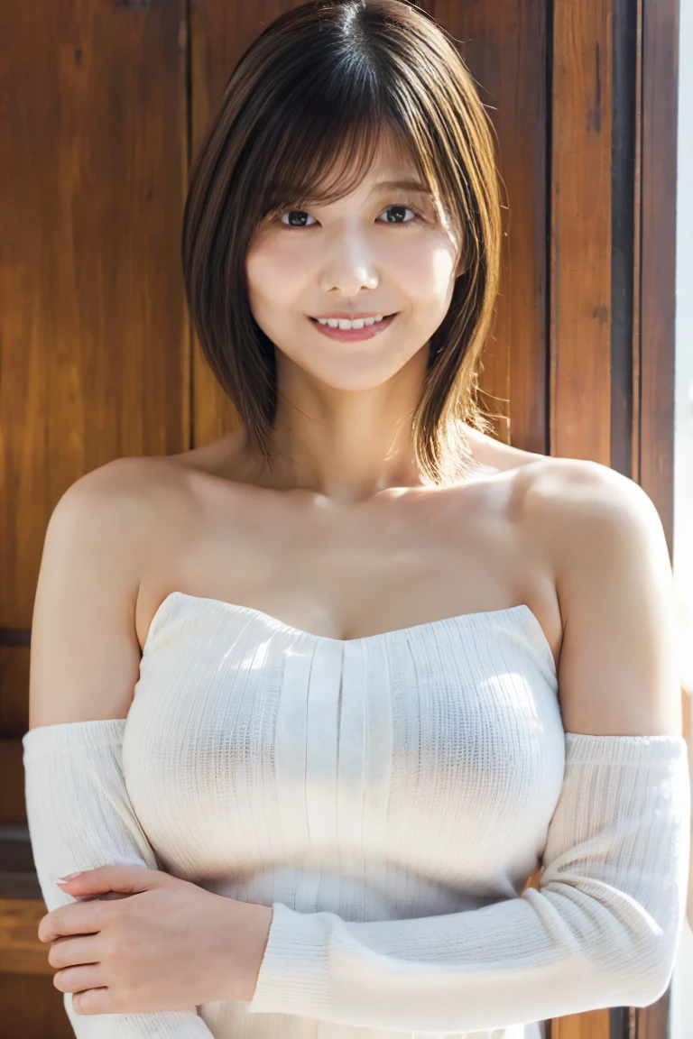 (Gacky:0.9)、1 Girls, overflow, (Curvaceous body:0.8), uncensored,Shoulders exposed, Angel Face, details face, with backlight, Facial light, (Smile, drowsiness and ecstasy expression:1.2)(The perfect female figure)(sharpening Focus),(Realistic Moisture Skin),Detail Eyes,(Curvaceous body:0.8), (Wavy hair:1.2), Black Eye, maximum quality, ultra high-resolution, (pfotorealistic), (Wet skin), (Camera focus on face), (directly front view), hetero, (pureerosface_v1:0.6), Gigantic big tits, (Gigantic big tits, jab, bikinis