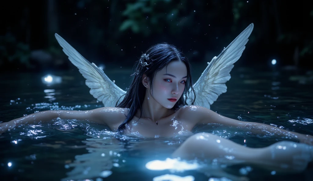 Beauty、Angel、ephemeral、beautiful、water、An illustration