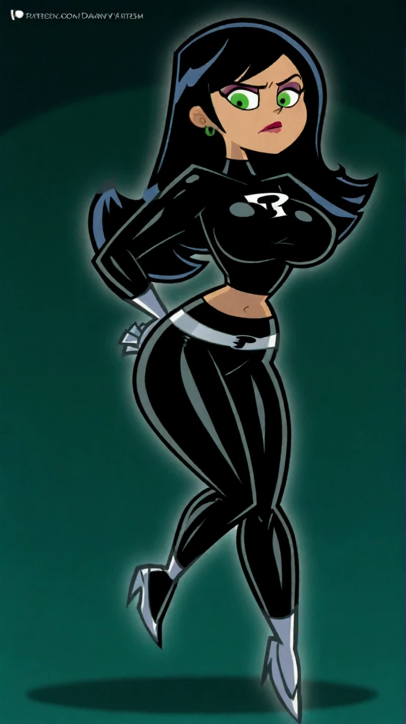 (masterpiece, highest quality:1.2), 1 girl, alone,Are standing_Split, 1girl, solo, full body, volumetric lighting, Raven from DC Comics, Raven, turtleneck, Black leotard, Black cape, hood, purple hair, forehead jeEmel, purple eyes, short hair, Belt, tight skin, standing, cleavage, toned, pose, night , moonlight, ((posing)), movement lines, torso, upper body, portrait, B&Em. contour, in anime art style, elegant, glamorous, reflection, shine, shading, pantyhose 40 dinier, small